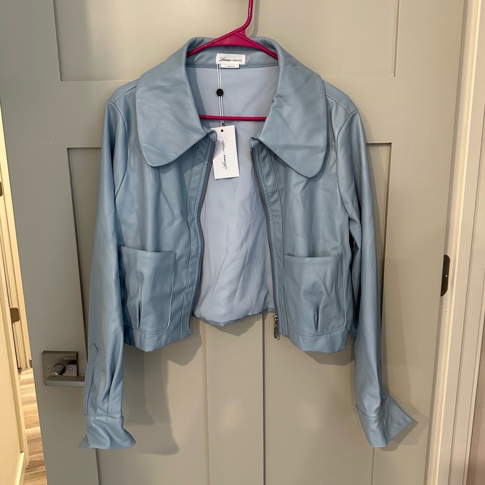 Lovers and friends blue leather jacket